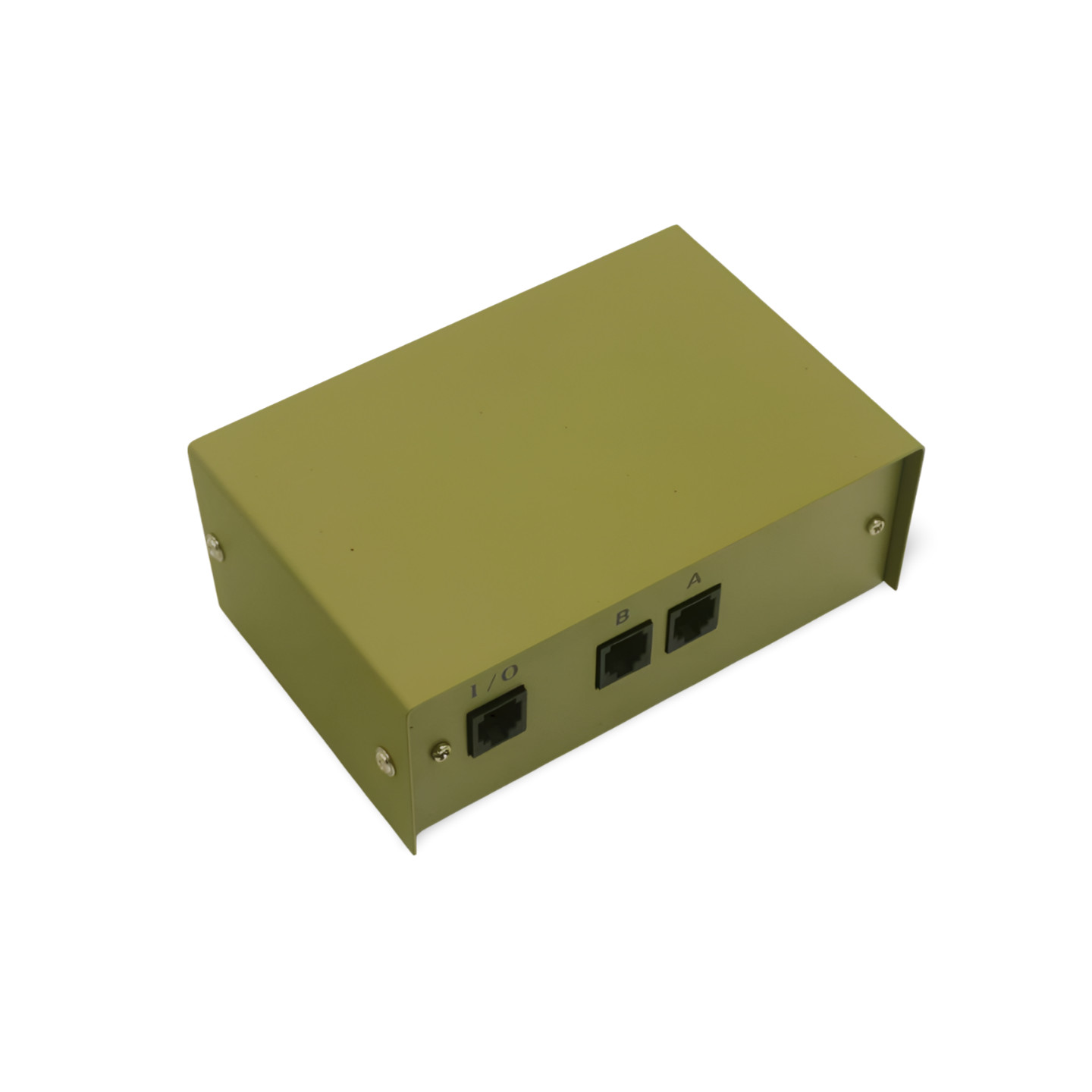 RJ45 AB 2 Way Switch Box Rotary Manual Network Disconnect - Beige