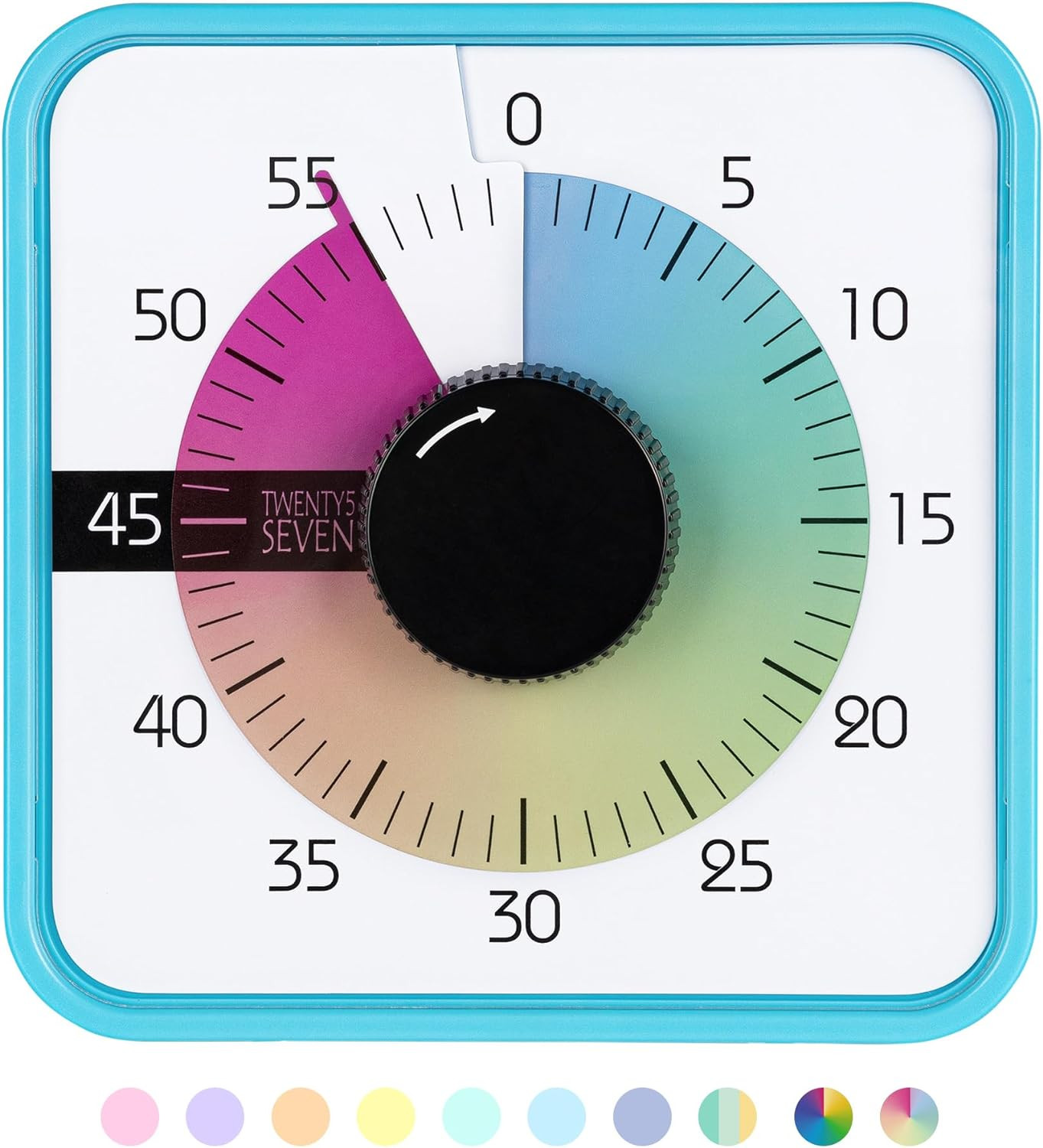 Visual Timer 7.5 Inch; 60 Minute 1 Hour Countdown Timer for Kids Classroom