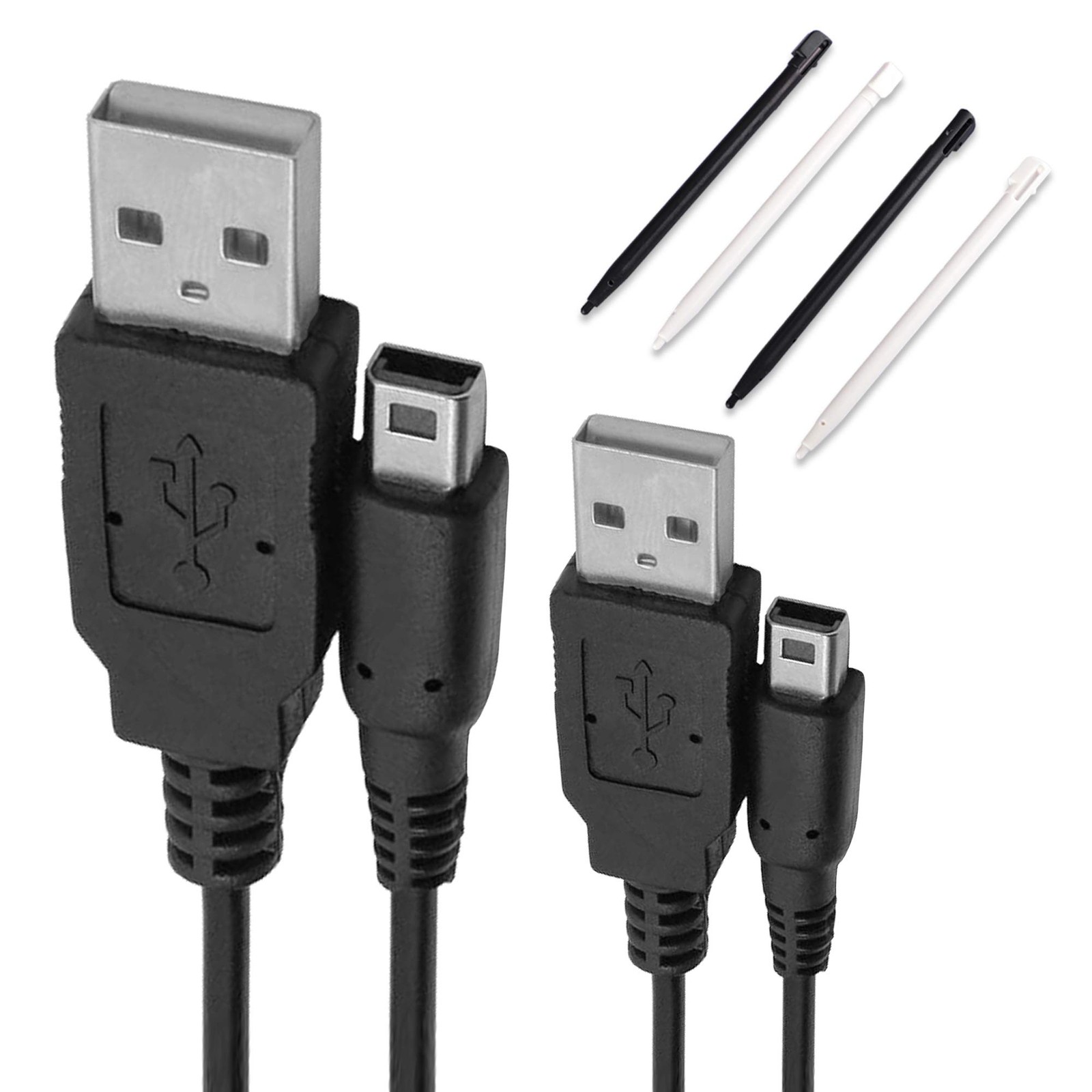 DSi USB Charger Cable Kit, AC Power Adapter Charger Cable and Stylus Pen for ...