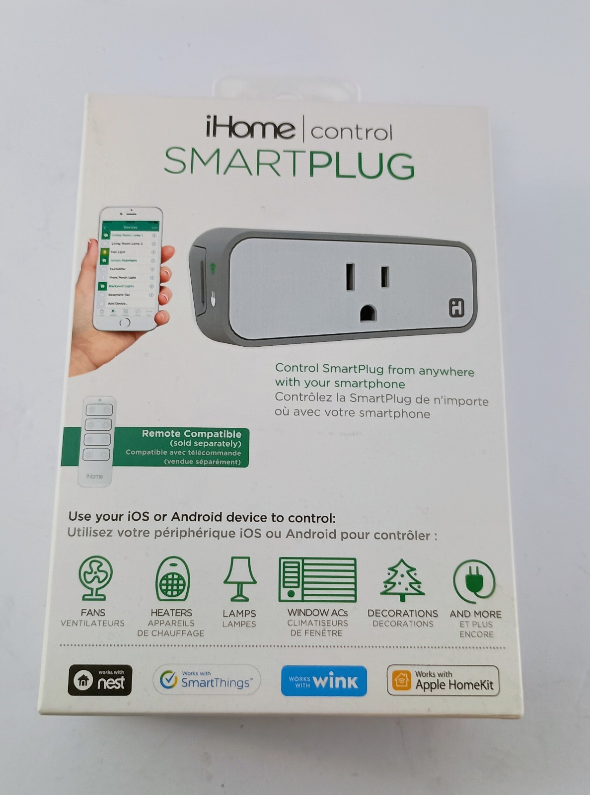 iHome iSP6WC Wifi Smartplug Home for iOS or Android
