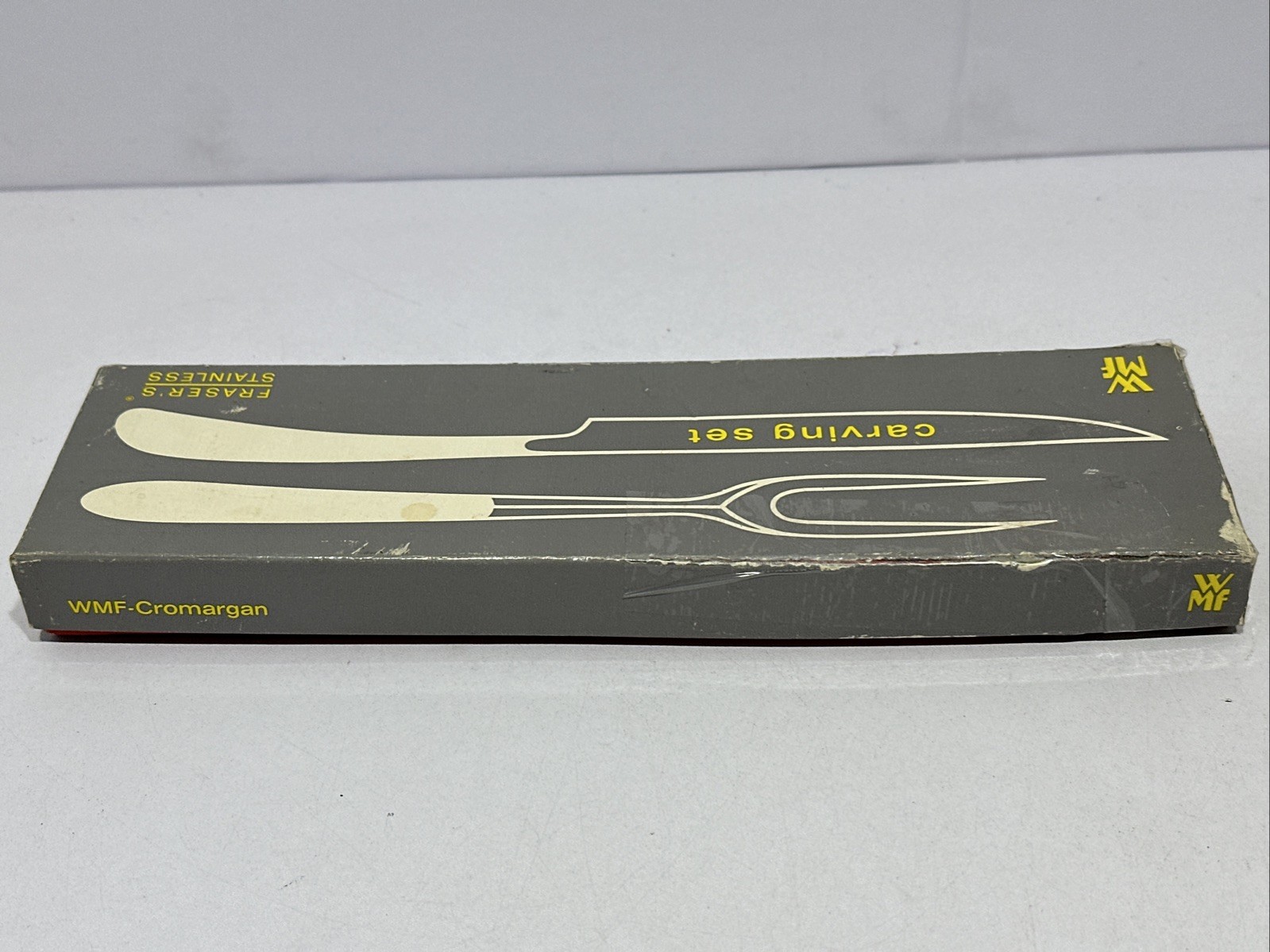 FRASER’S STAINLESS CARVING SET #8852 Germany MMF-CROMARGAN Vintage