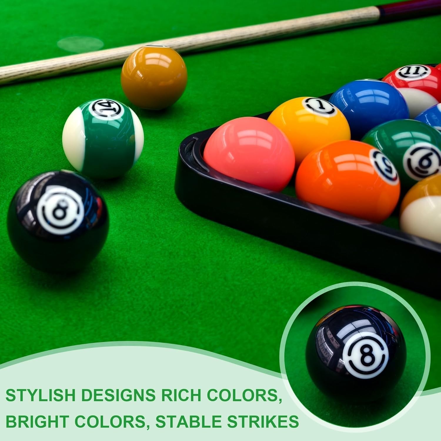 High-Performance 16-Piece Billiard Balls - Regulation Size & Quality Assured