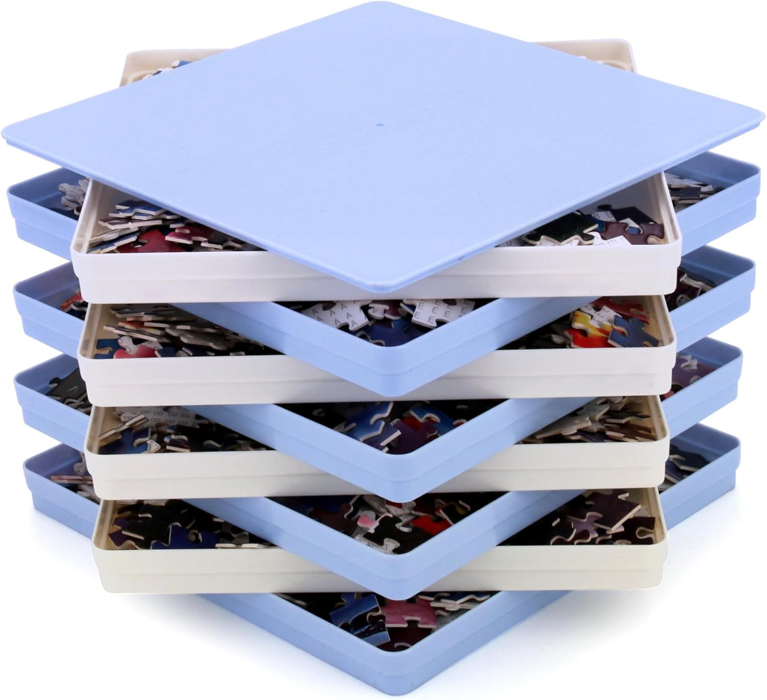 8 Puzzle Sorting Trays with Lid - 8X8 Premiunm Puzzle Trays Gift, Convenient Too