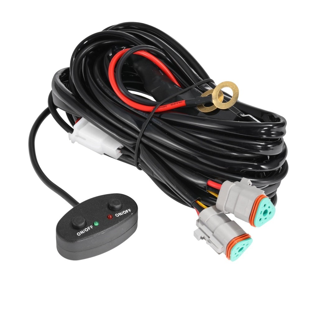 Auxbeam Wiring Harness Customized for AUXBEAM Pod Lights with Single DRL (3 Pin)