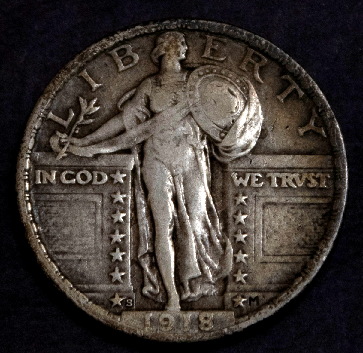 1918 S Standing Liberty Quarter XF................5875