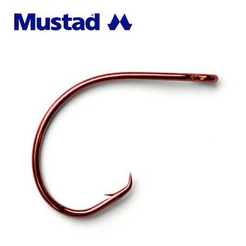 Mustad Super Fine Wire Demon Circle Hooks,Size 2, 4, 6, 50pcs