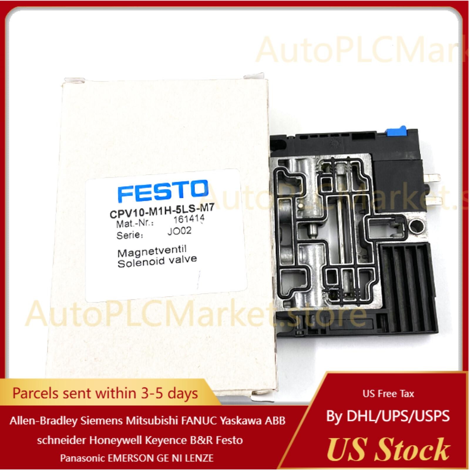 New FESTO CPV10-M1H-5LS-M7 161414 Solenoid Valve
