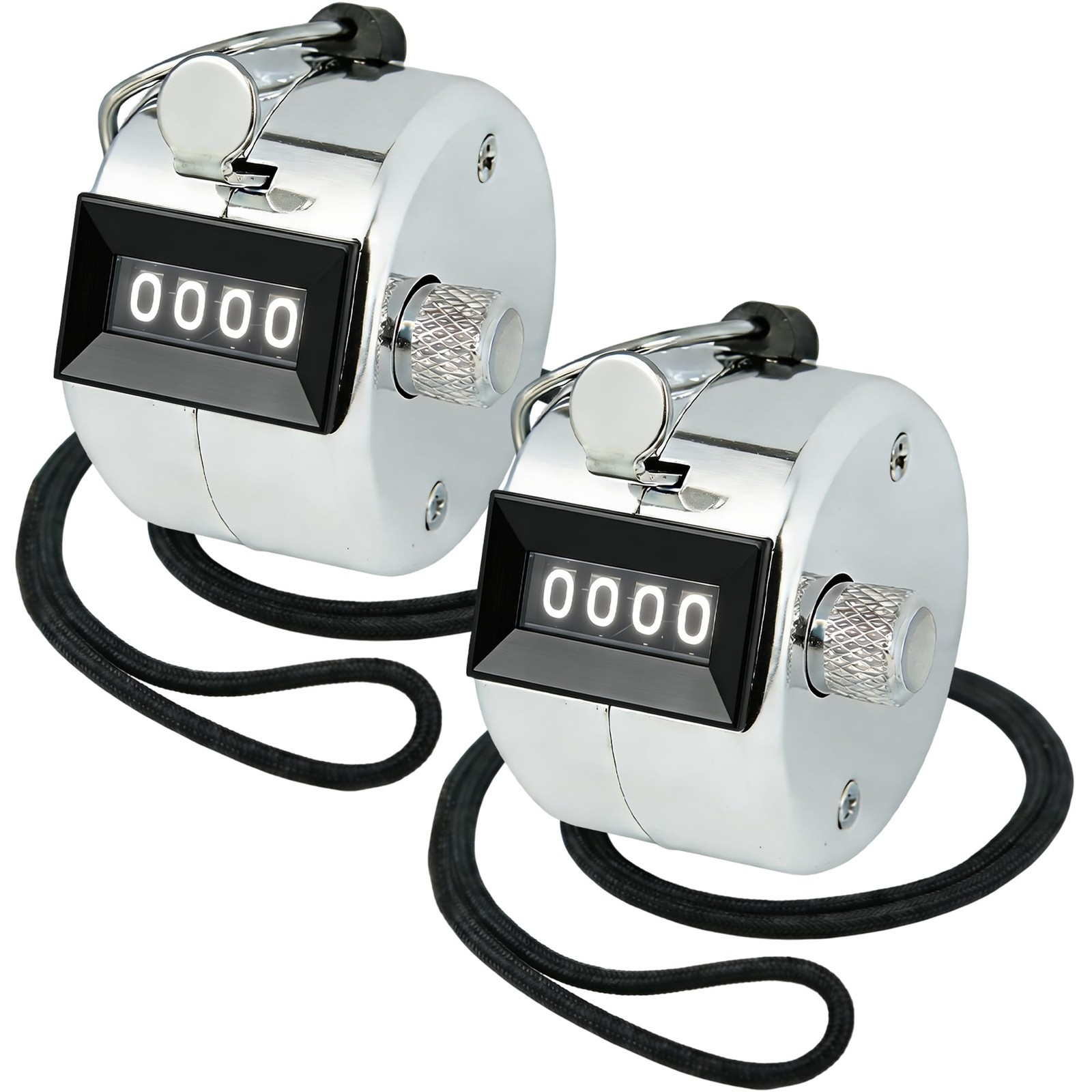 2 Pack Tally Clicker Counter, Metal Case Mechanical Clicker Digital Handheld ...
