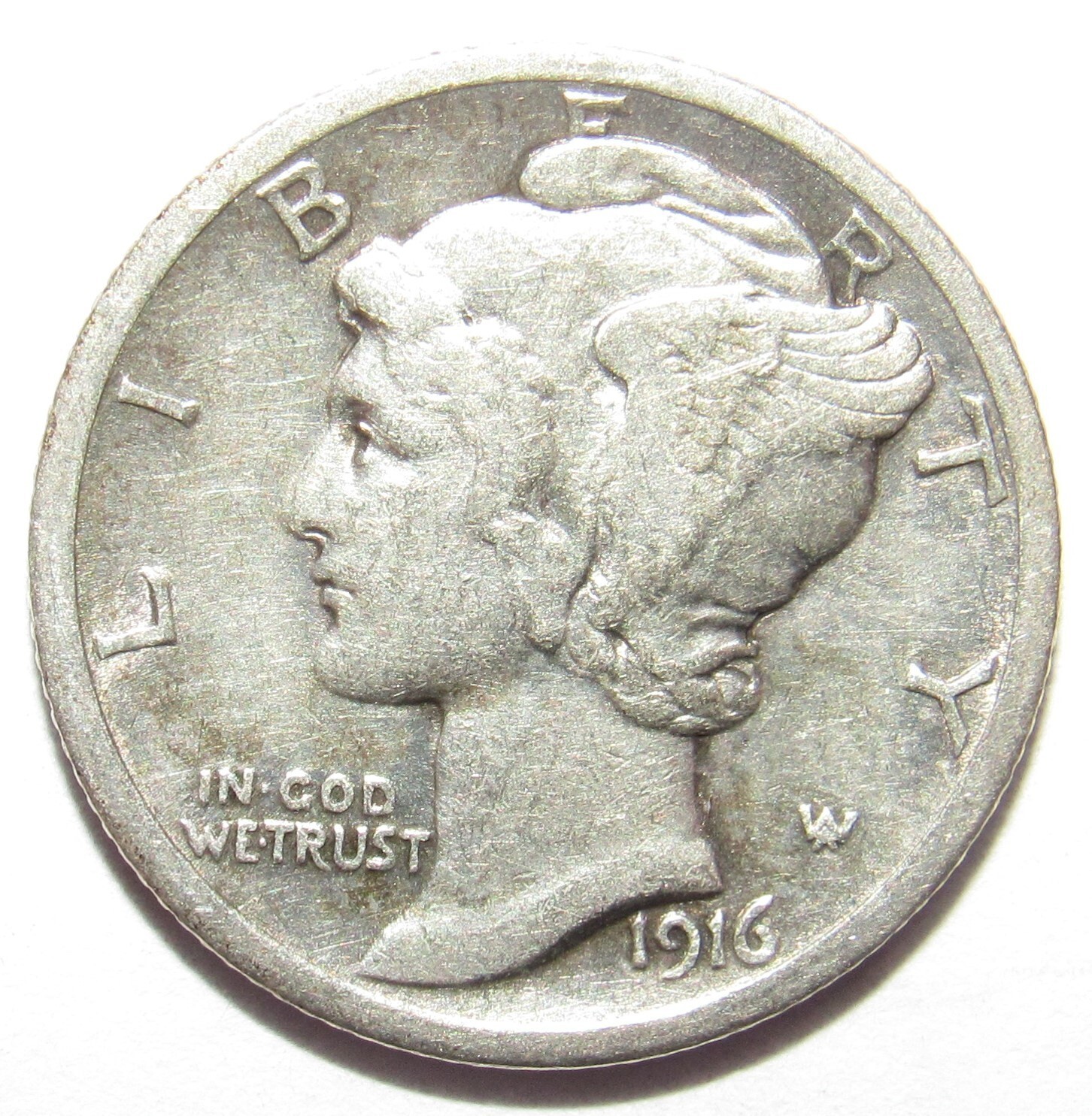 1916 Mercury Dime XF (V112)