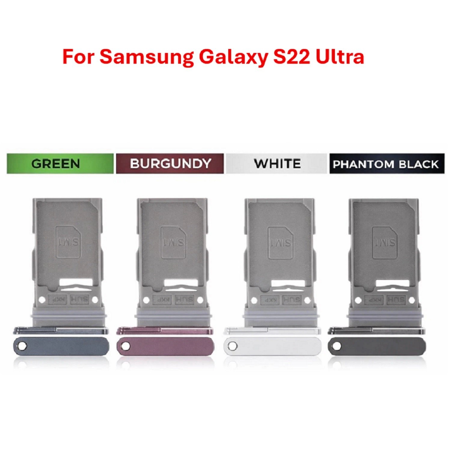 Single Sim Card Holder Tray Replacement OEM For Samsung Galaxy S22 Ultra
