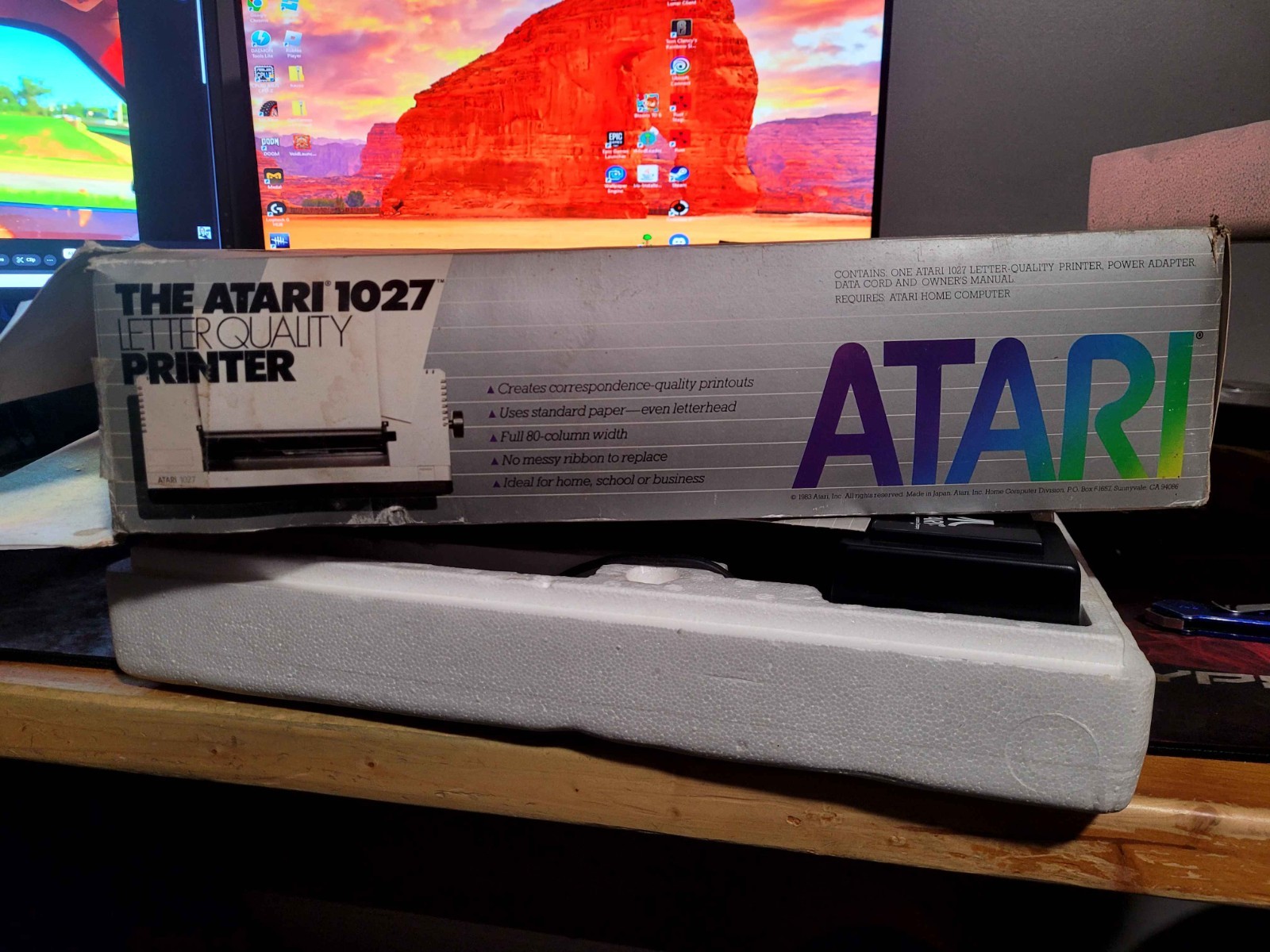 Atari 1027, Letter Quality Printer Original Box New