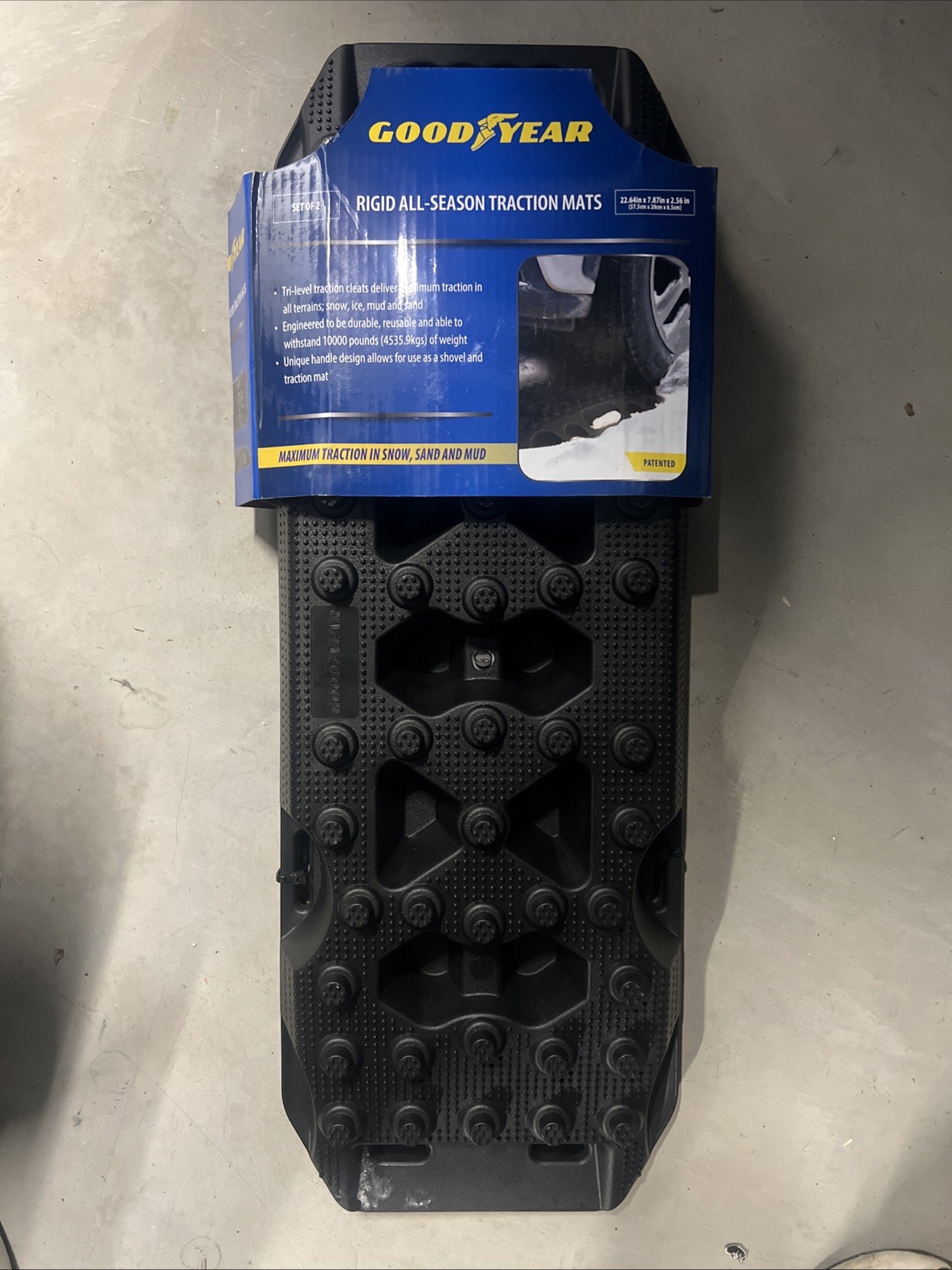 Good Year Set Of 2 Rigid All Season Traction Mats 22.64in X 7.87 In X 2.56in