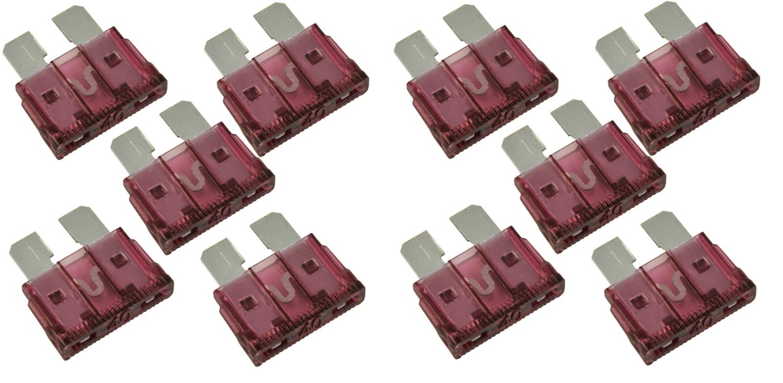ATC Blade Style Fuse 40 AMP Automotive Car Truck Fuses Pack of 10