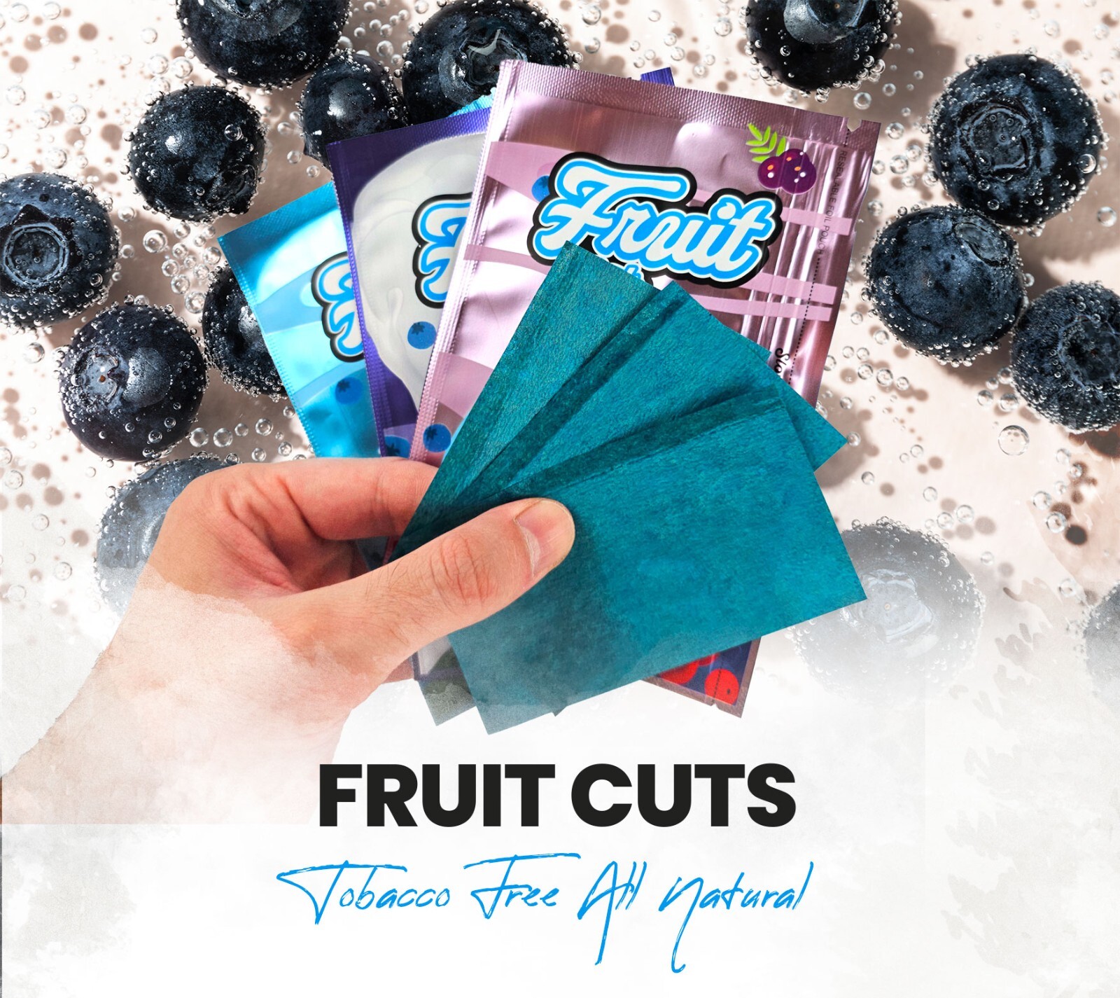 FRUIT CUTS BLUEBERRY BUNDLE/ Each Pack Contains 3 Wraps Tobacco-Free
