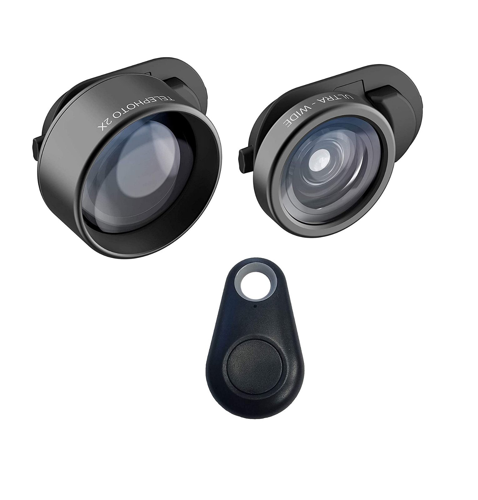 olloclip Essential Telephoto 2X, Ultra-Wide Lens Kit with Multi-Device Clip