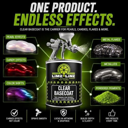 LiME LiNE Clear Automotive Basecoat Paint Quart Intercoat Binder