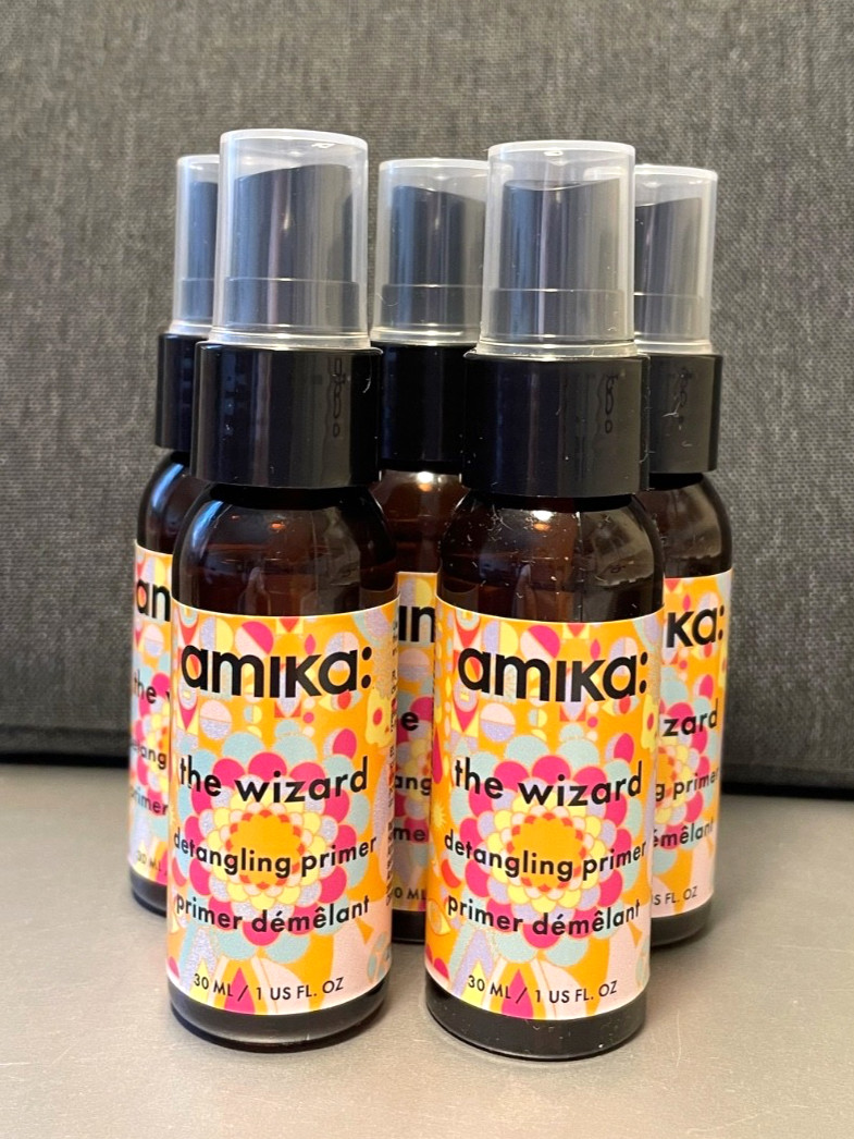 AMIKA The Wizard Detangling Primer~set of 5 x 30ml~ New, Unboxed, Unsealed Spray