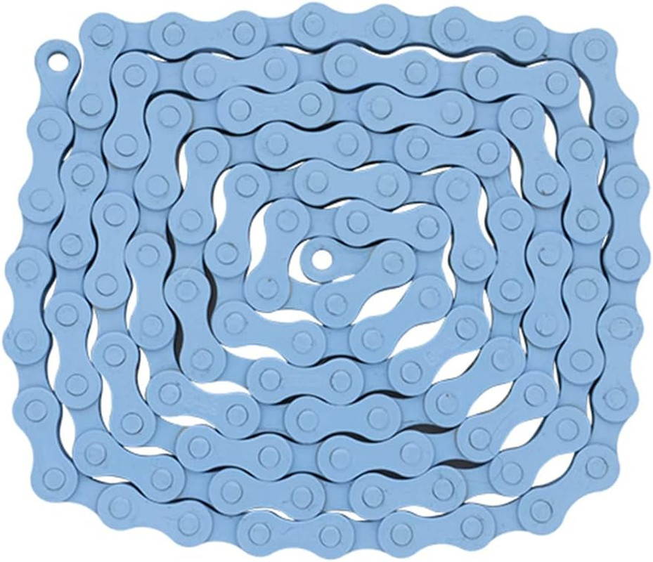 KMC Single Speed / X / X 112 Link Bicycle Chain Light Blue