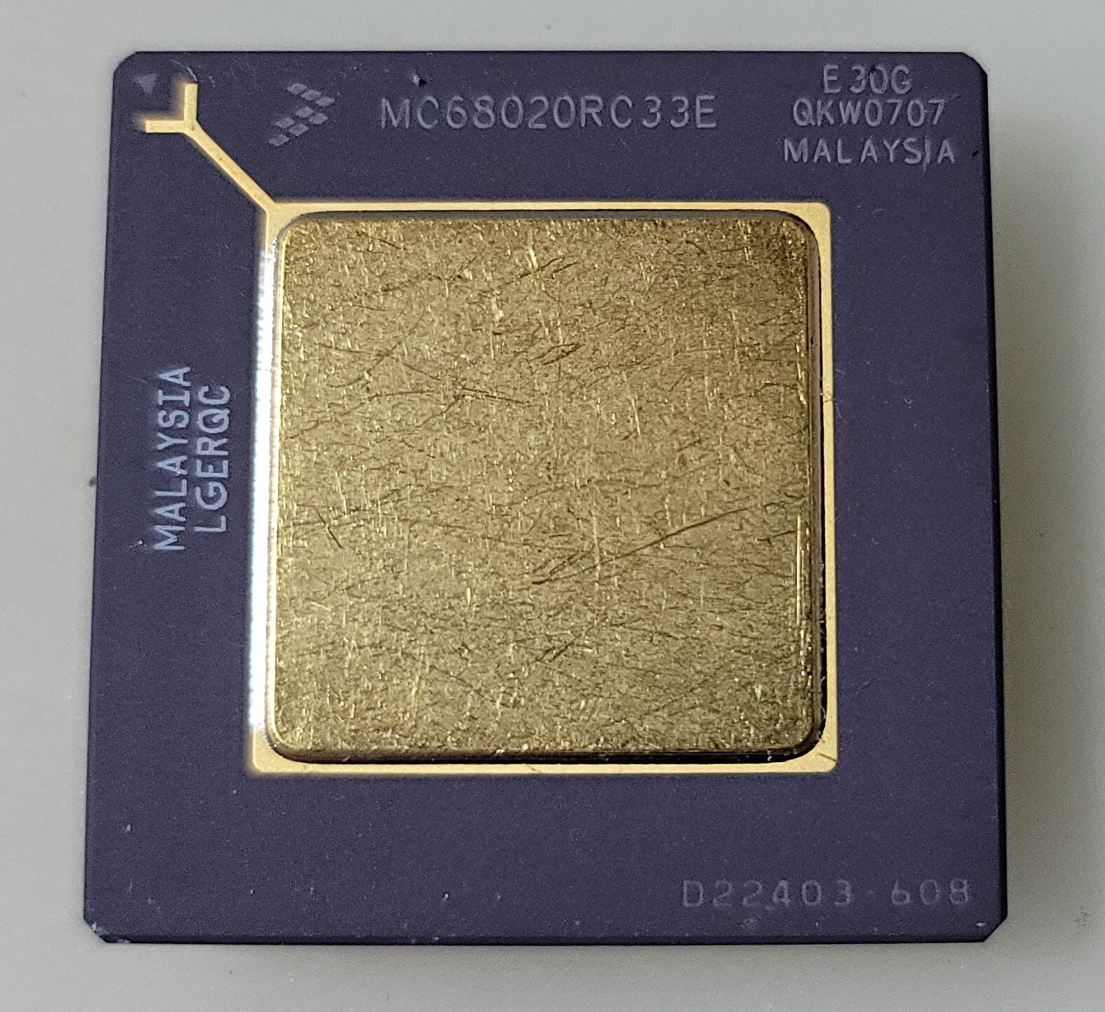 Vintage Rare Motorola MC68020RC33E Processor For Collection or Gold Recovery