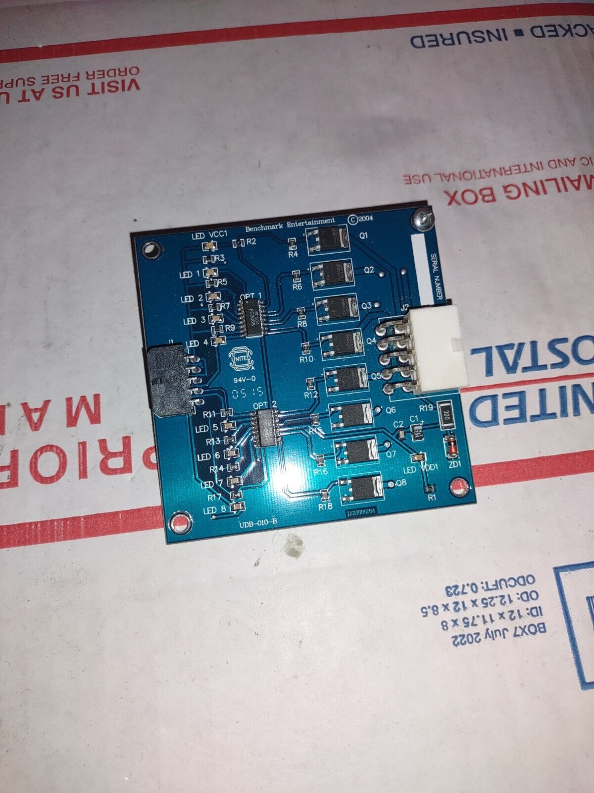 slam jam arcade redemption pcb part #364