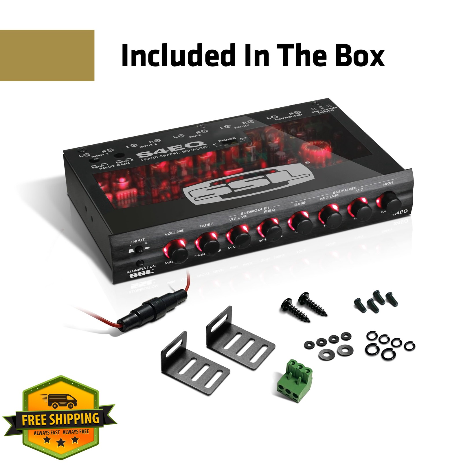 Sound Storm S4EQ 4 Band Car Equalizer