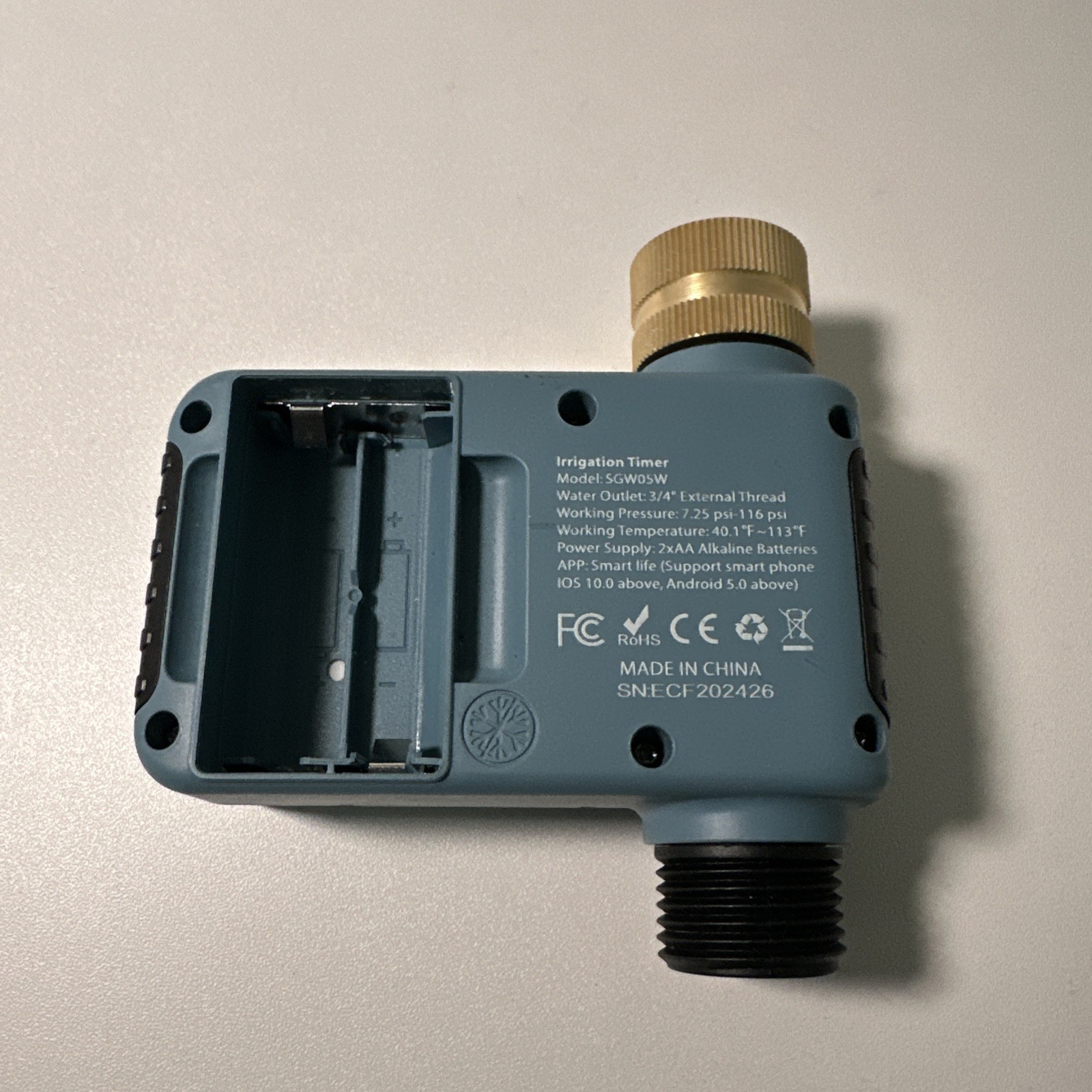 Wifi Water Timer with Brass Inlet, 1 Zone Smart Sprinkler Timer Missing Parts