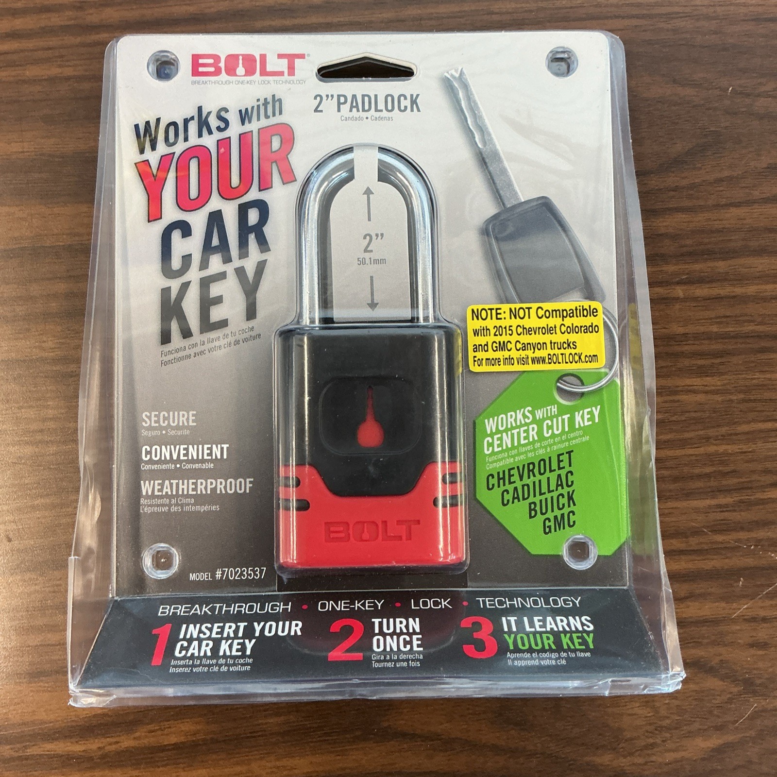 BOLT for Padlock GM Center Cut 7023537 CHEVY, CADILLAC, BUICK, GMC!