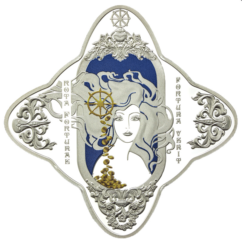 2018 Tokelau Lady of Fortune 1 Oz Diamondesque Silver Coin Goddess of Luck $1