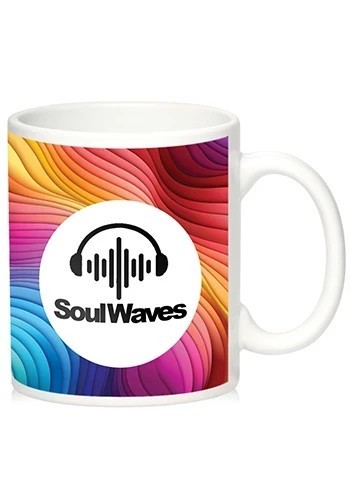 White Ceramic Mugs 12 oz Sublimation Blanks (2 Pack)