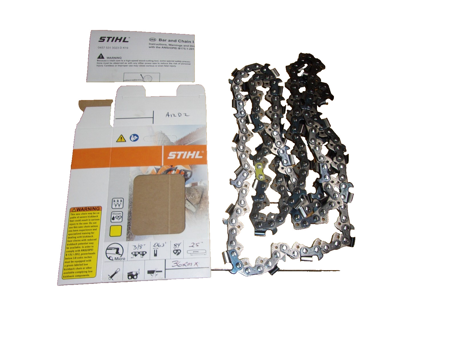 Stihl 25" Semi Chisel "Ripping" Chain OEM 3/8" .063 84 DL 36RMX #GM-10K1