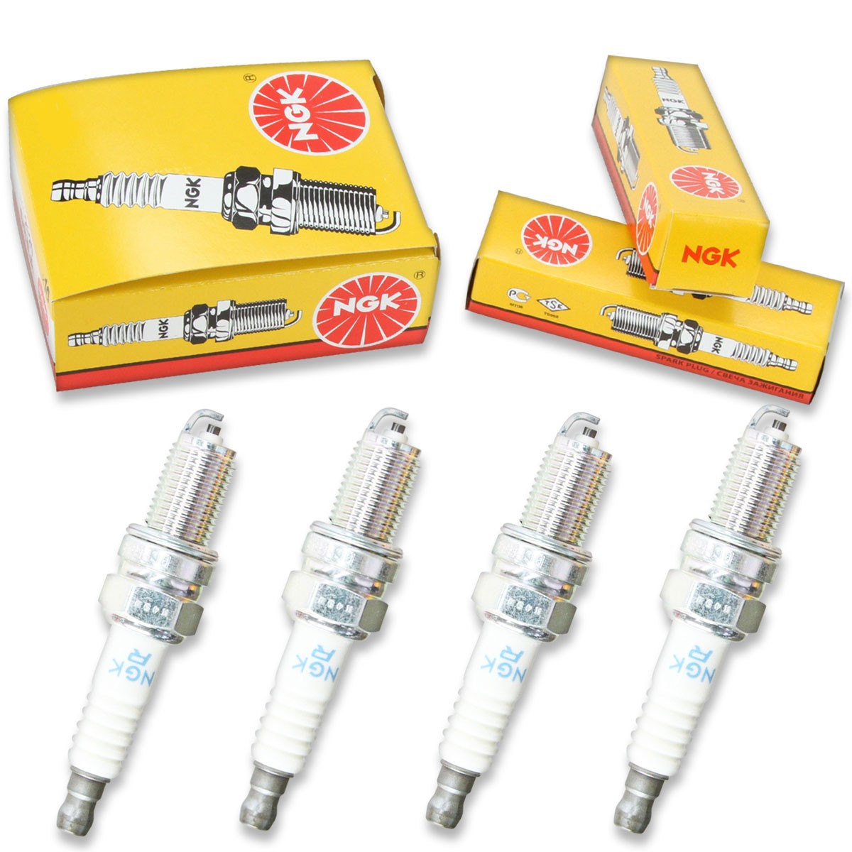 4pcs 10-11 Honda VT1300CS Sabre NGK Standard Spark Plugs 1312cc 80ci Kit Set dx