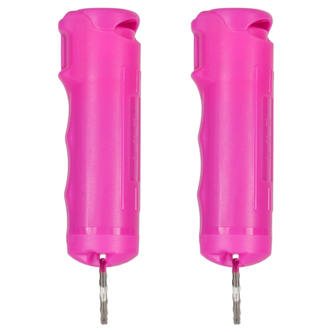 2 Police Magnum pepper spray .50oz hot pink flip top keychain defense protection
