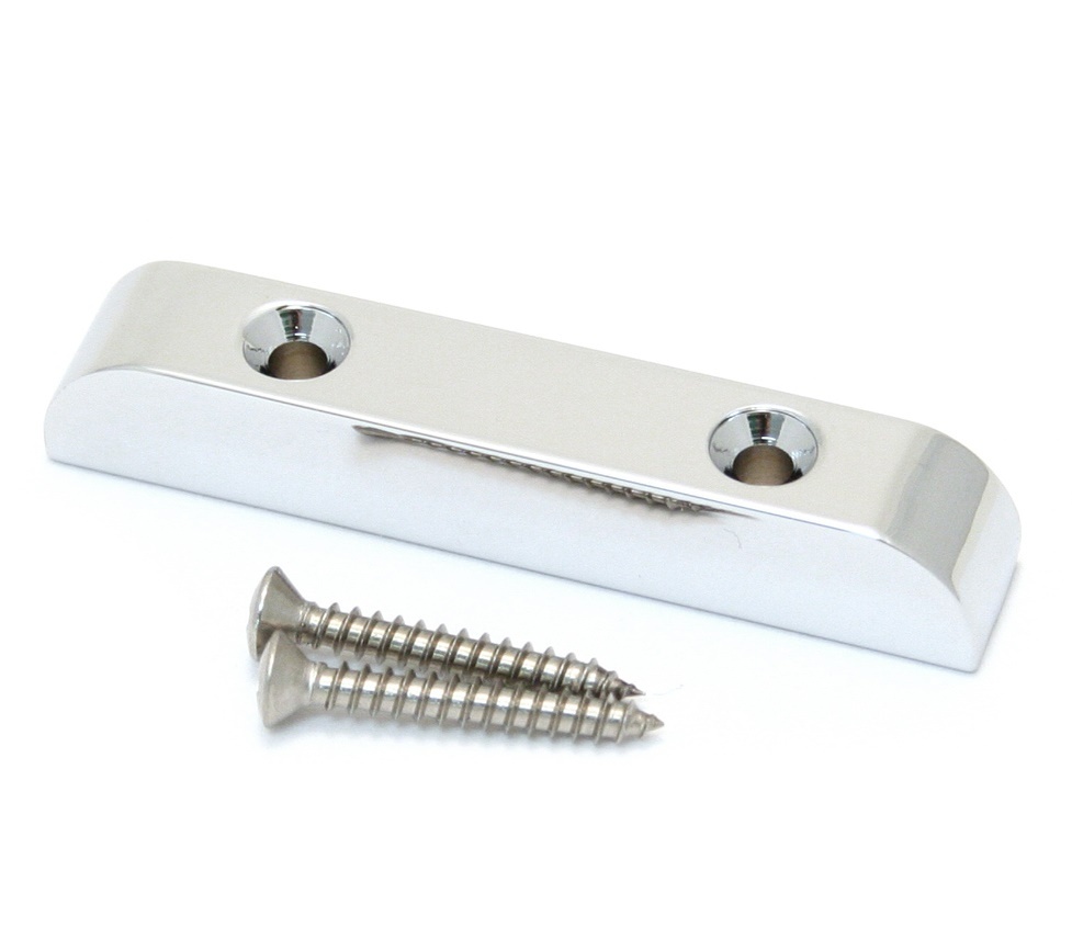 Hipshot Chrome Finsh Brass Bass Thumbrest Thumb Rest for Fender P/Jazz® 7T000C