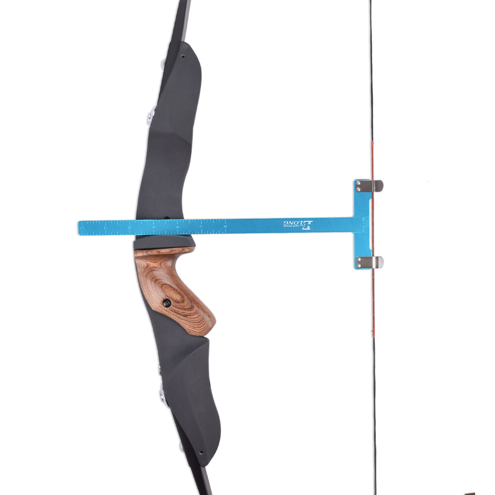 Archery Nock Pliers Set + 4 String Nocking Points + Bow T Square Blue