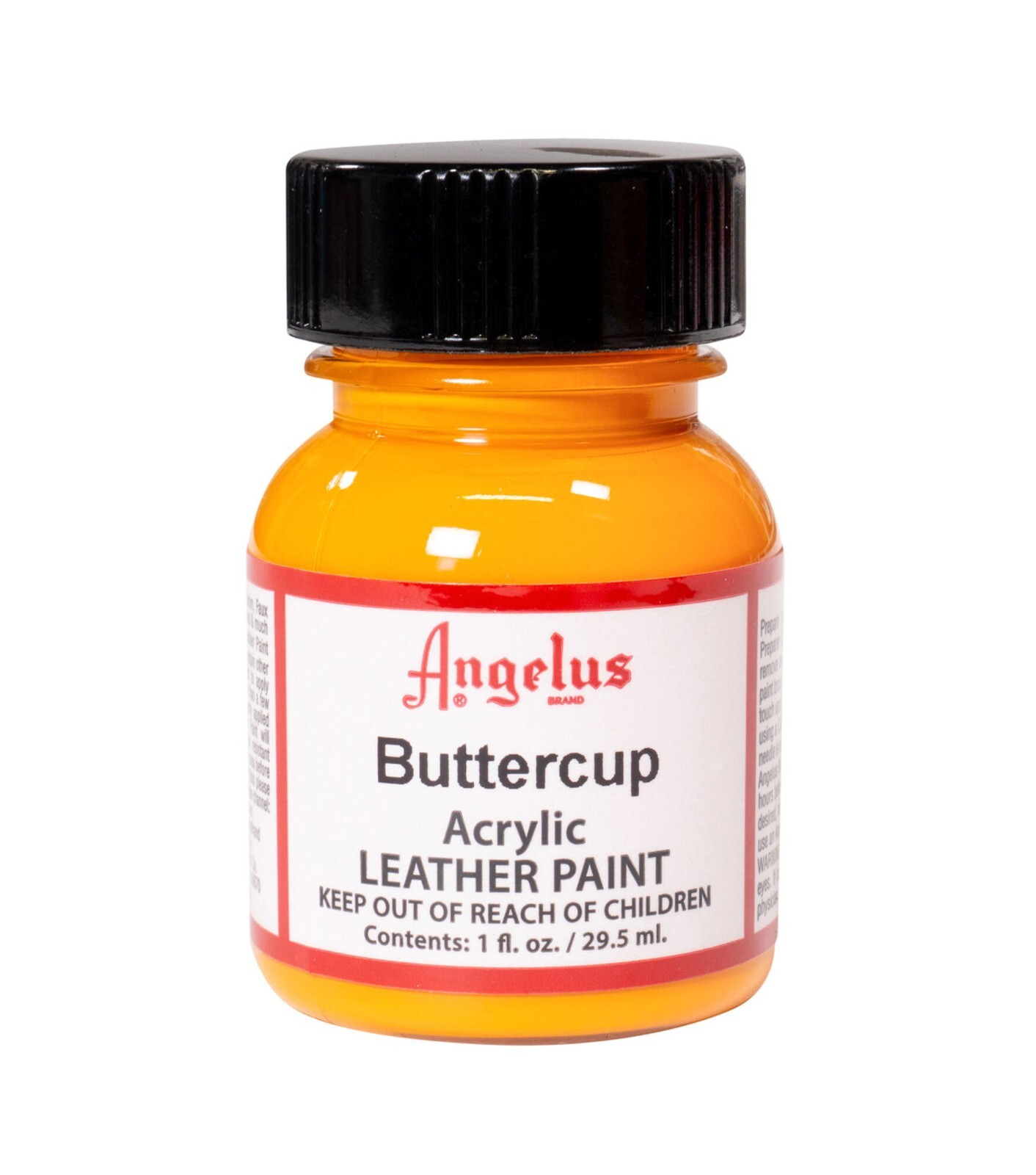 Angelus Acrylic Leather Paint Water Resistant  Buttercup  - 1 Fl.OZ