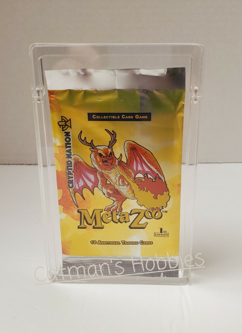 MetaZoo or NomNom Verse Booster Pack Acrylic Display Case with Magnetic Top