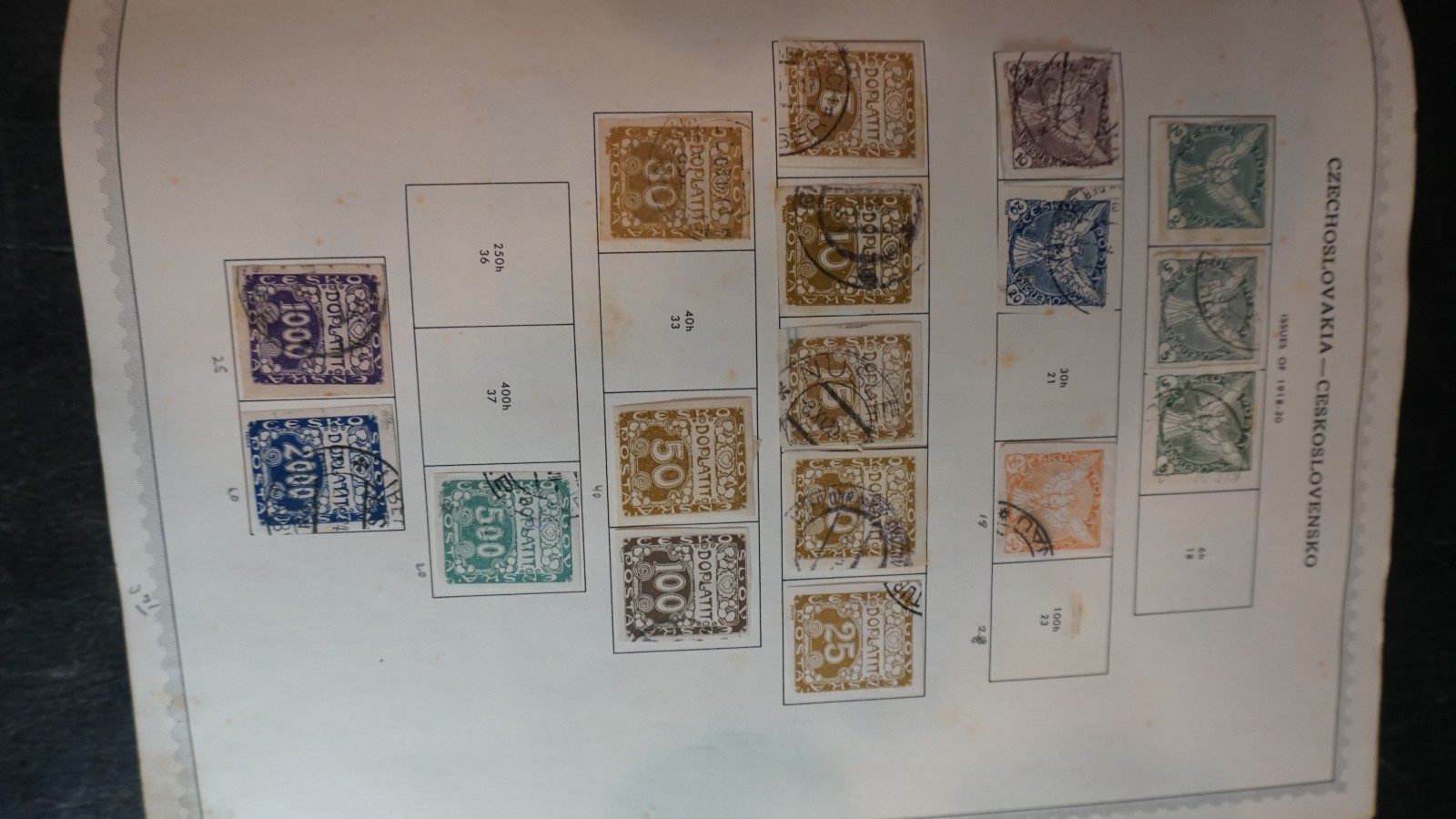 Czechoslovakia nice collection in album