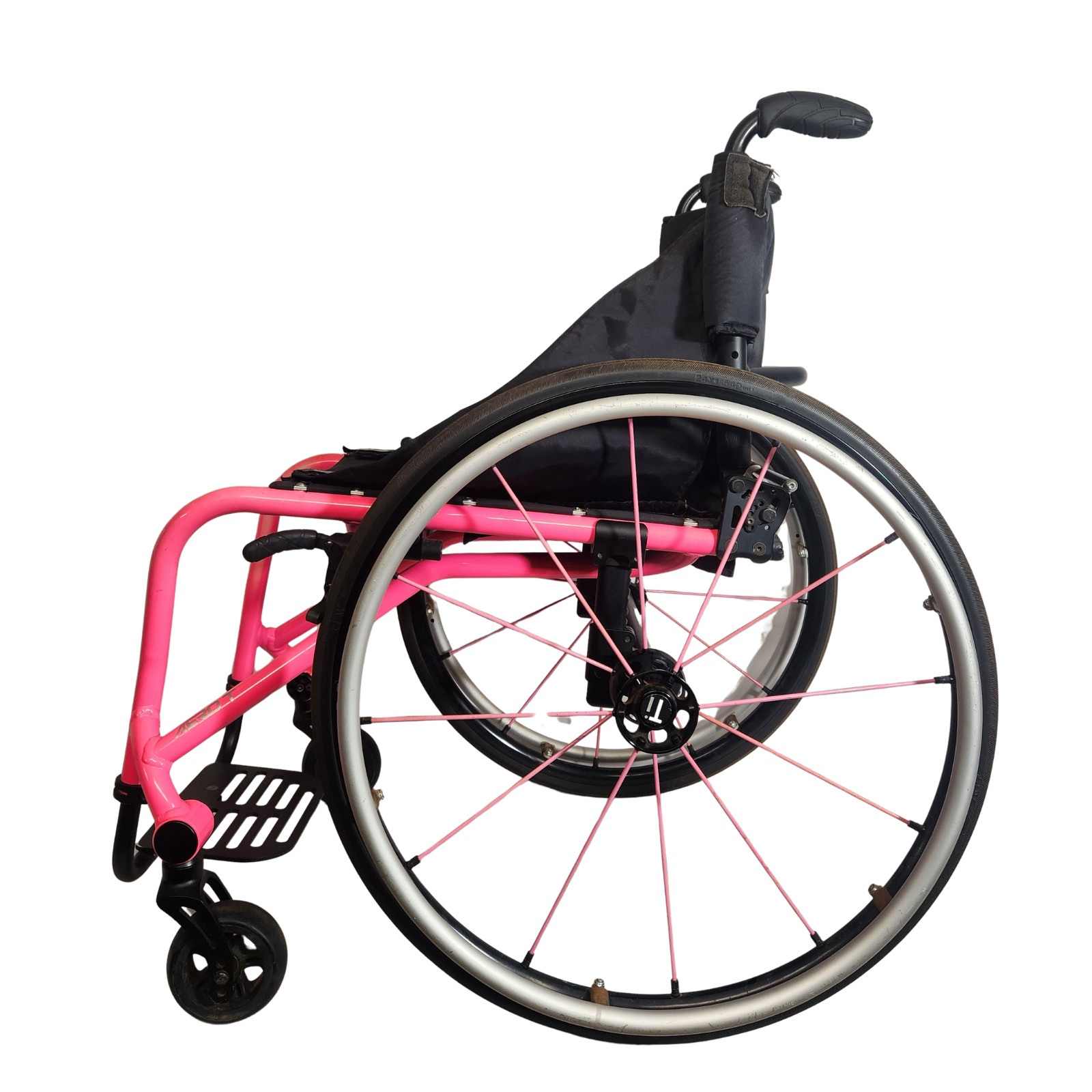 TiLite Aero T  16" X 16" Seat Rigid Manual Wheelchair Pink Spinergy 540mm Wheels