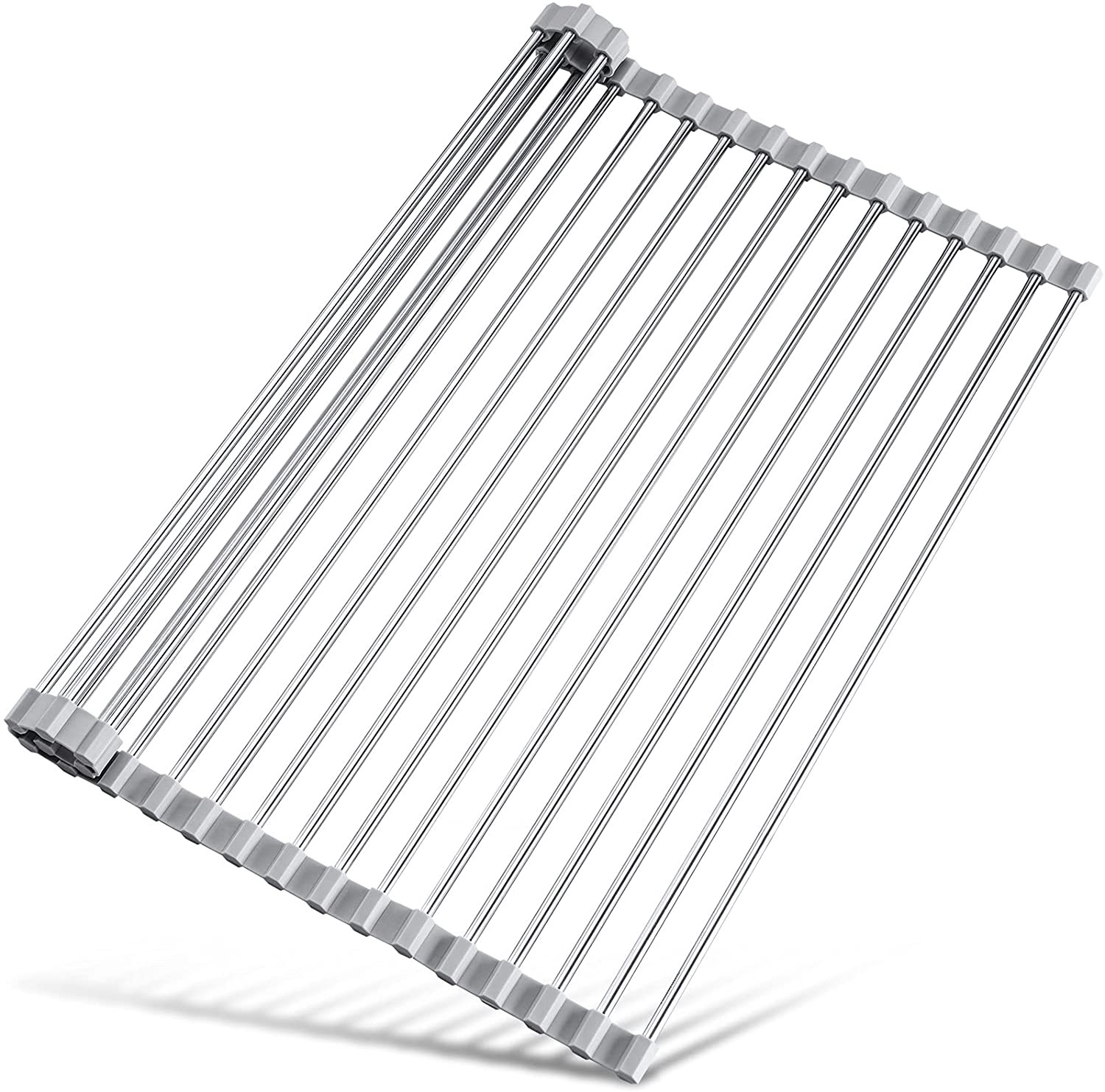 Tomorotec 17.7" X 15.5" Roll up Dish Drying Rack over Sink Drying Rack Sink Cove