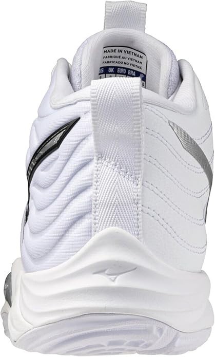 MIZUNO Volleyball Shoes WAVE MOMENTUM ELITE MID V1GA2517 51 White x Silver