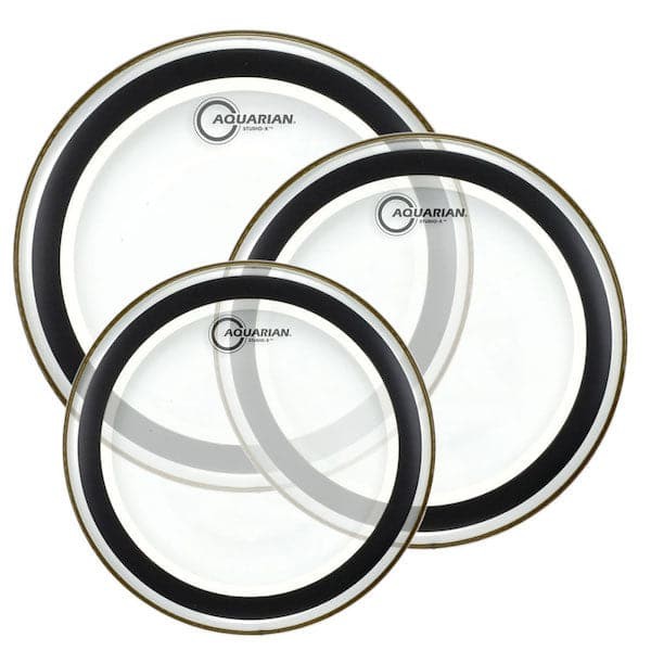 Aquarian Studio X Clear Drumhead Pack 10/12/16
