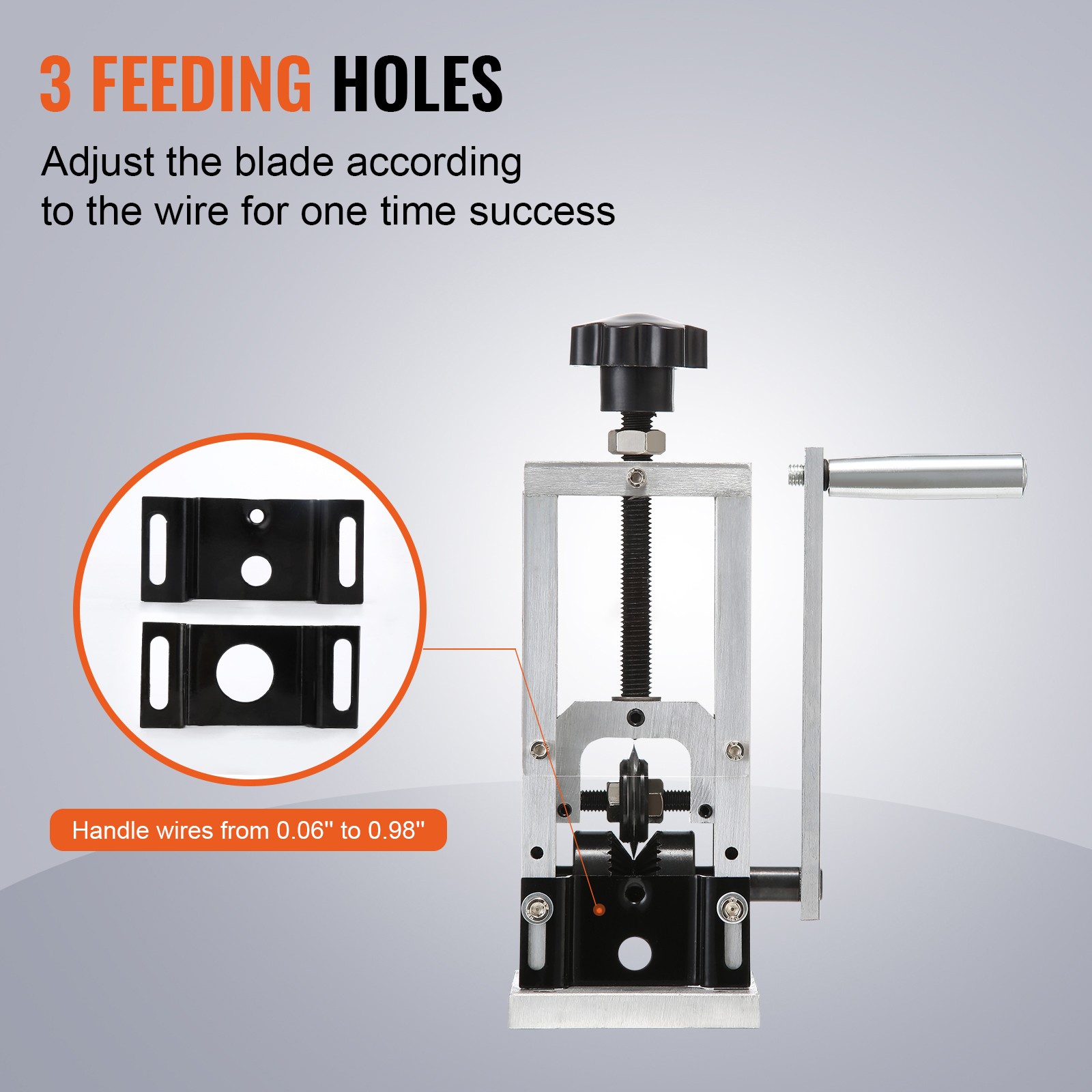 Uimoso Manual Wire Stripping Machine Portable Cable Stripper 0.06''-1.18''Visual