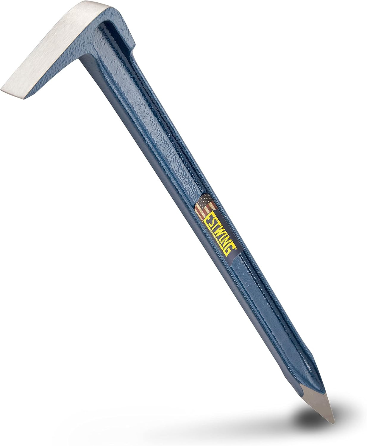 Gad Pry Bar - 18" USA Made Forged Geologist Tool with Pointed Tip & Chisel End -