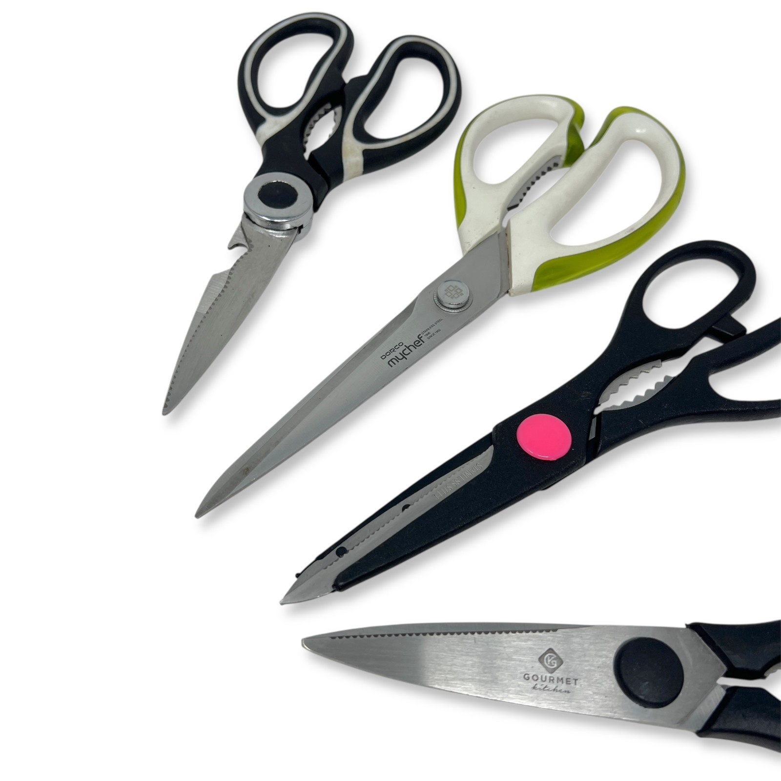 Dorco, Gourmet Kitchen & Unbranded Shears Set, Mixed Kitchen Scissors, 4 Pcs