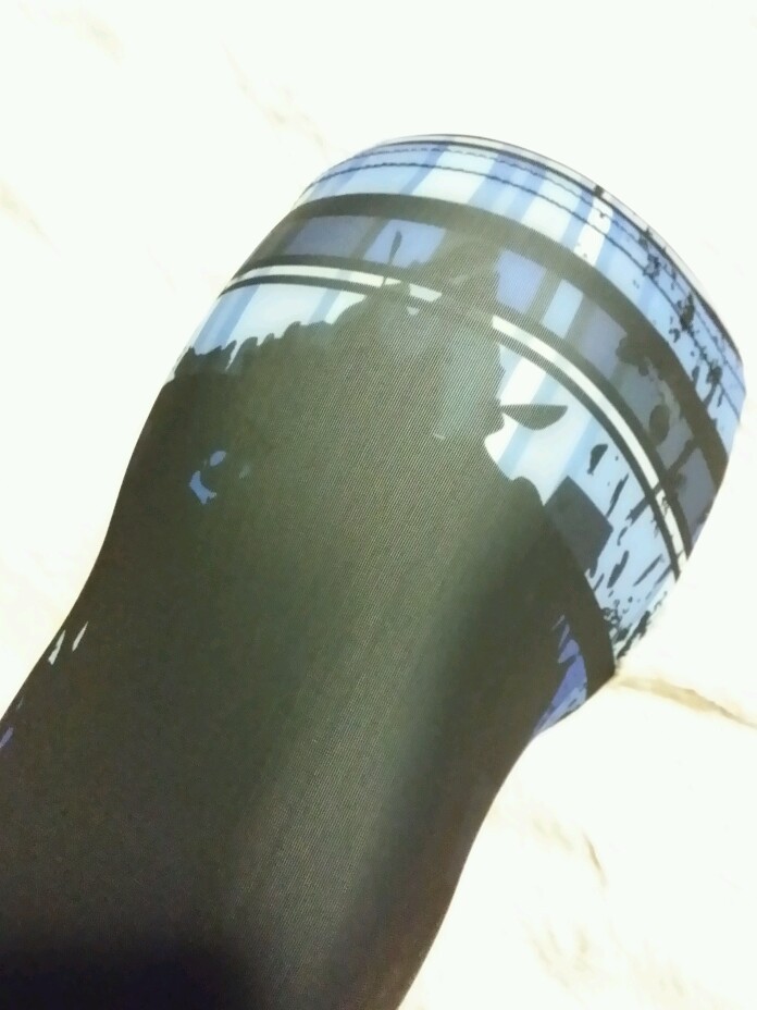 2XL Compression Sleeve, Blue Grunge
