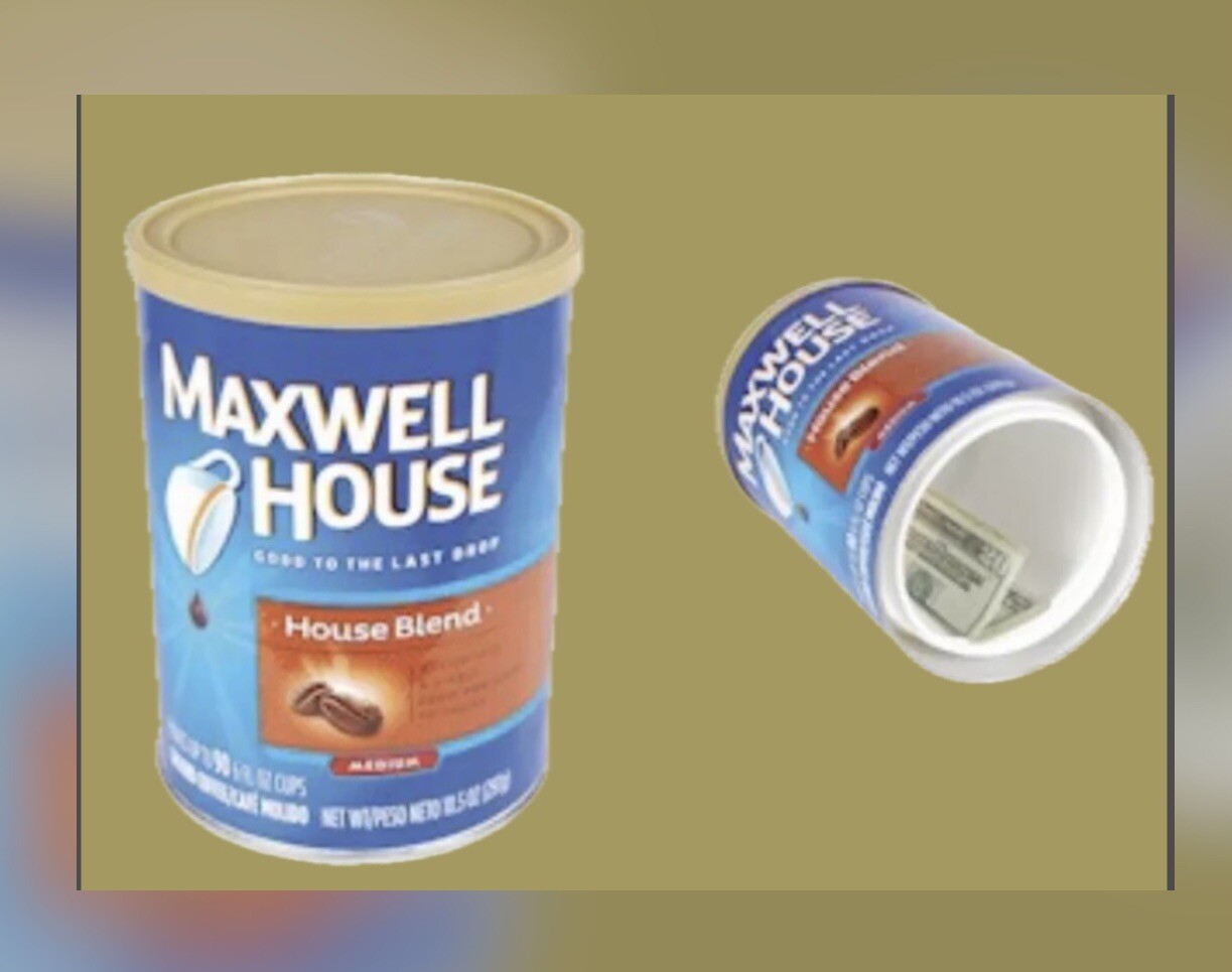 COFFEE Diversion Safe Hidden Home Security Secret Stash Hide Jewelry Cash Money