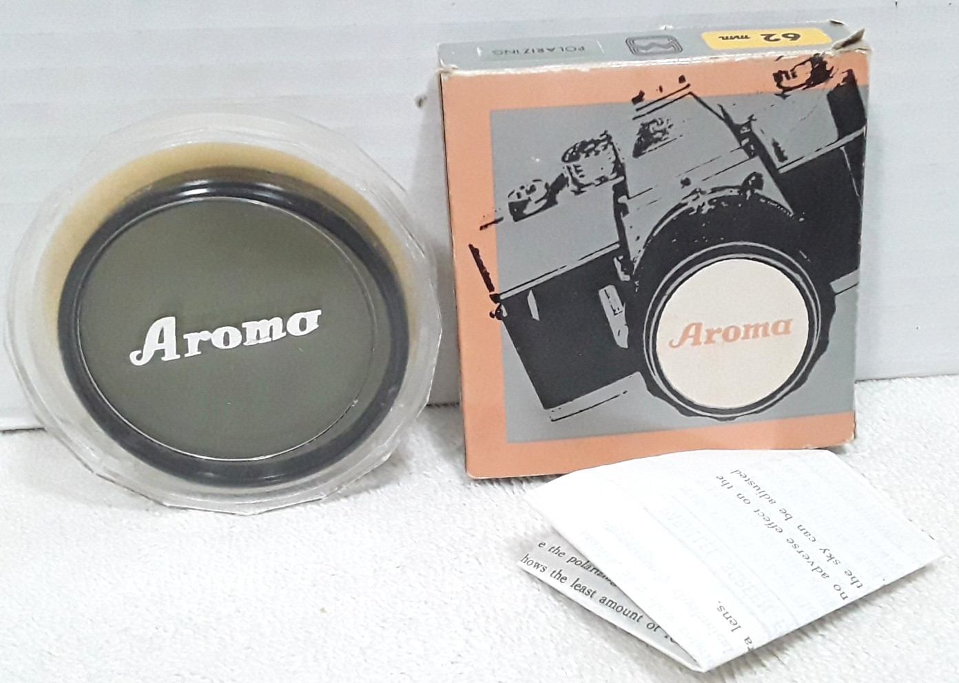 Aroma 62 mm Camera Filter PL Polarizer Polarizing Screw-In Japan