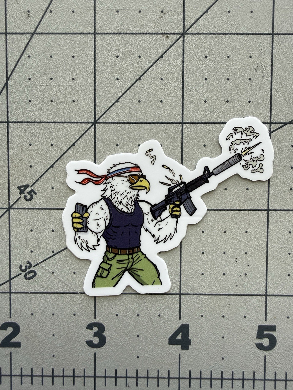 Resilient Suppressors Freebird Eagle Sticker USA