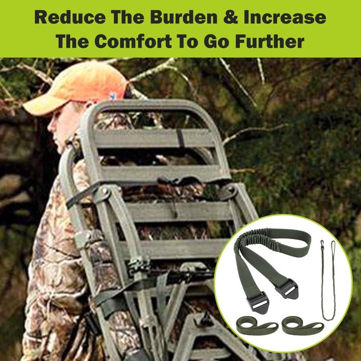 Dimakung Shoulder & Tether Straps for Summit Treestands, Large, Black