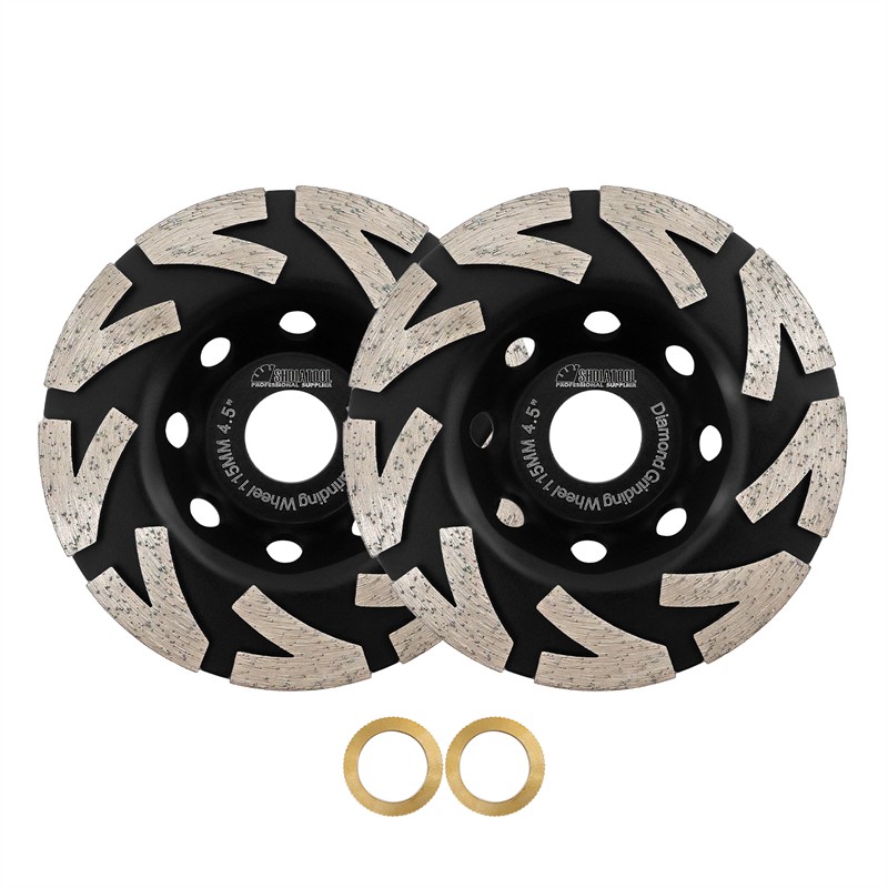 4.5'' Segment Cup Wheel Diamond Concrete Epoxy Marble Grinding Angle Grinder